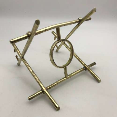Antique Brass `Tea Kettle on Stand` (W.S.&S)