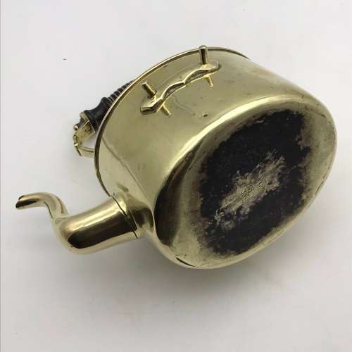Antique Brass `Tea Kettle on Stand` (W.S.&S)