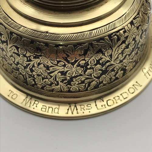 Early Brass & Enamel Cocktail Shaker
