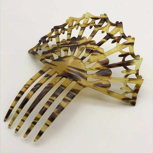 Vintage Faux Tortoise Shell Comb