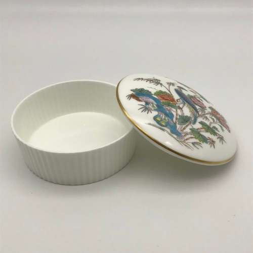 Two Wedgwood `Kutani Crane` Trinket Boxes