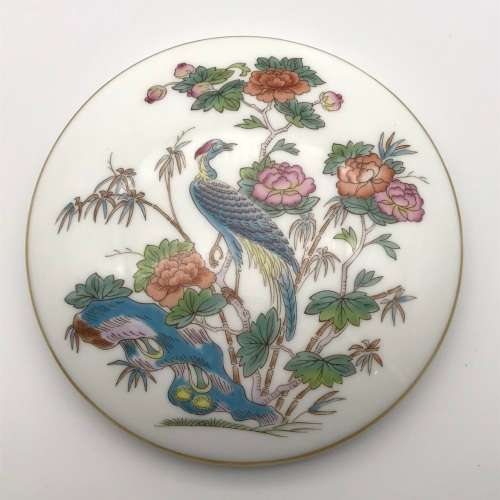 Two Wedgwood `Kutani Crane` Trinket Boxes