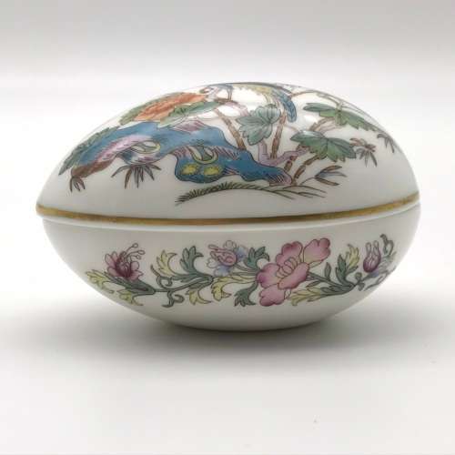 Two Wedgwood `Kutani Crane` Trinket Boxes