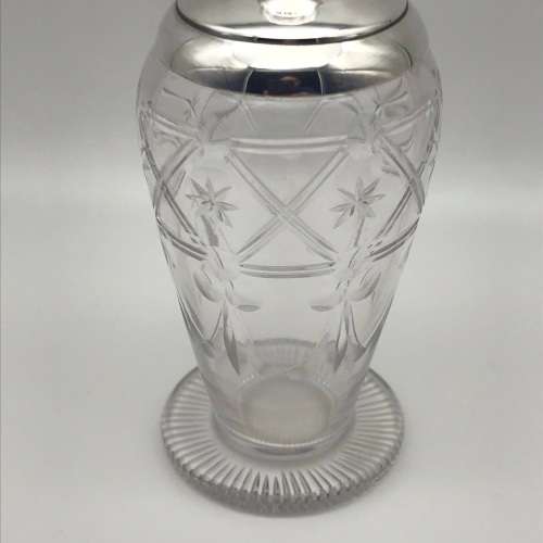 Attractive Antique Silver & Crystal Scent Bottle