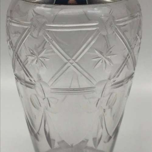 Attractive Antique Silver & Crystal Scent Bottle