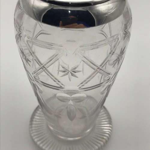 Attractive Antique Silver & Crystal Scent Bottle