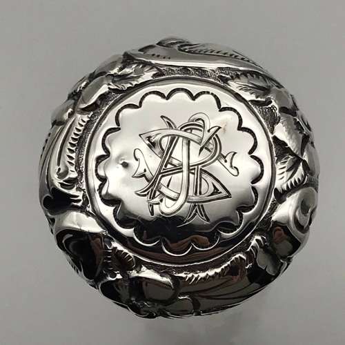 Victorian Silver Topped Hat-Pin Jar (1898)