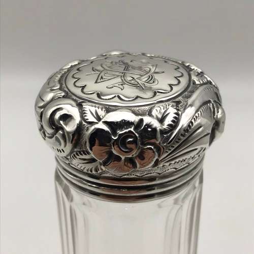 Victorian Silver Topped Hat-Pin Jar (1898)