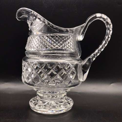 Large Vintage `Cut-Crystal` Water Jug