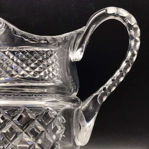 Large Vintage `Cut-Crystal` Water Jug