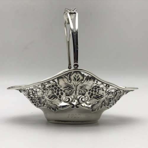 Solid Silver `Art Nouveau` Basket (1904)