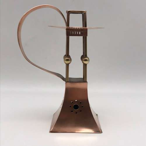 Antique `Arts & Crafts` Copper & Brass Chamberstick