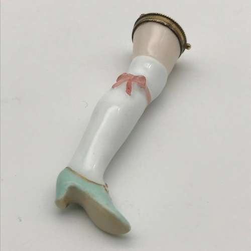 Rare Antique Porcelain Needle Case (for Freestar)