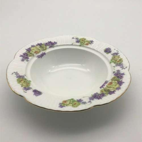 Antique `Shelley` Butter Dish & Lid