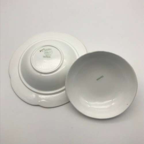 Antique `Shelley` Butter Dish & Lid