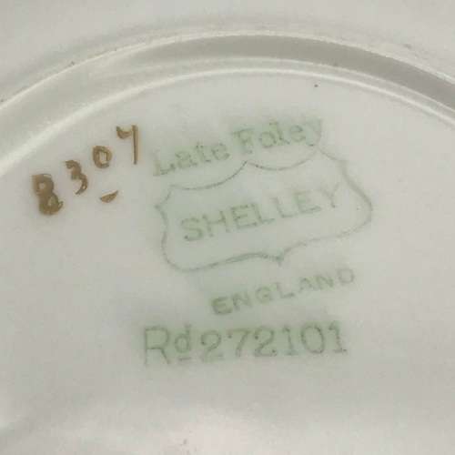 Antique `Shelley` Butter Dish & Lid