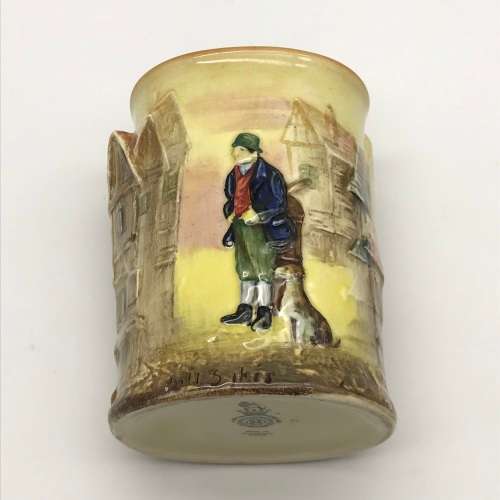Royal Doulton `Dickens` Relief Spill Vase/Brush Pot