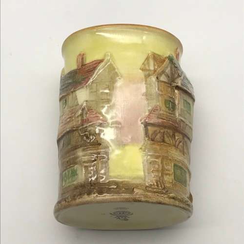 Royal Doulton `Dickens` Relief Spill Vase/Brush Pot