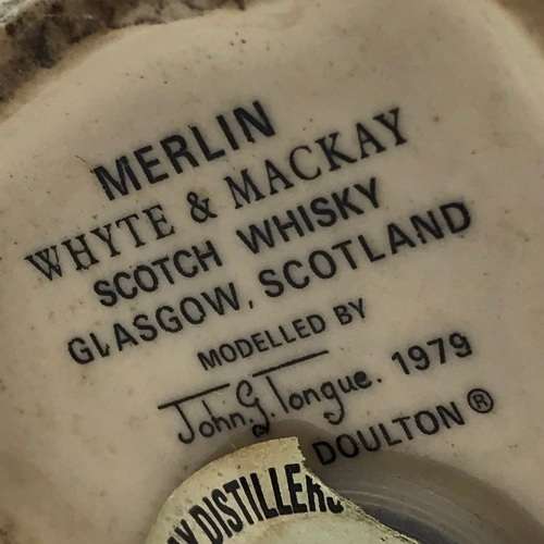 Royal Doulton `Merlin - Falcon` Whisky Decanter