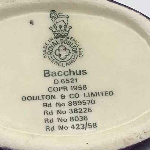 Mini Royal Doulton `Bacchus` Character Jug