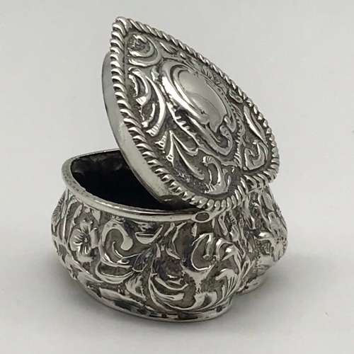 Small Victorian Silver Heart Box (1895)
