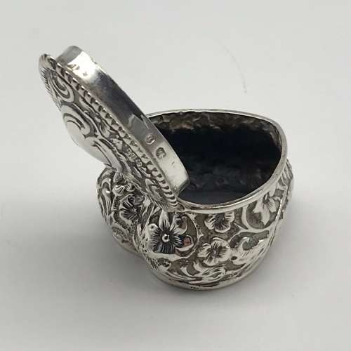 Small Victorian Silver Heart Box (1895)