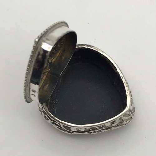 Small Victorian Silver Heart Box (1895)