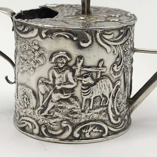 Victorian Silver Miniature `Watering Can` (1891)