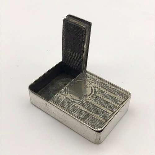 Unusual Antique Silver-Plated Vesta Case