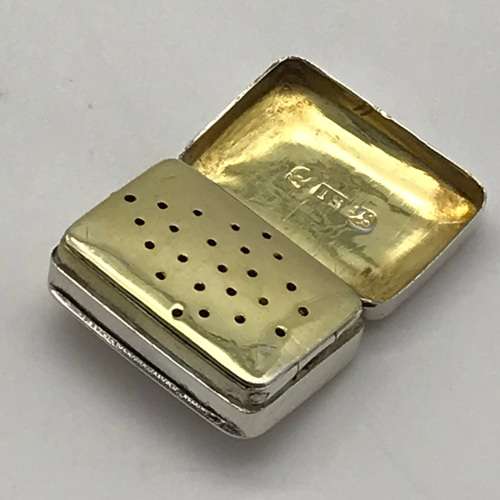 Silver `George III` Vinaigrette (1814 - John Shaw)