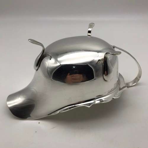 Large Early Silver-Plated Gravy Boat
