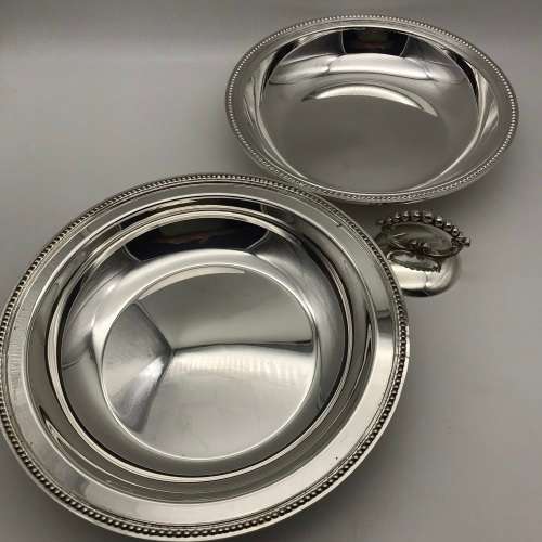 Quality Silver-Plated Entrée Dish & Cover (Lambidis)