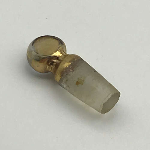 Amazing Antique 9ct Gold & Enamelled `Ludwig Moser` Glass Scent Bottle
