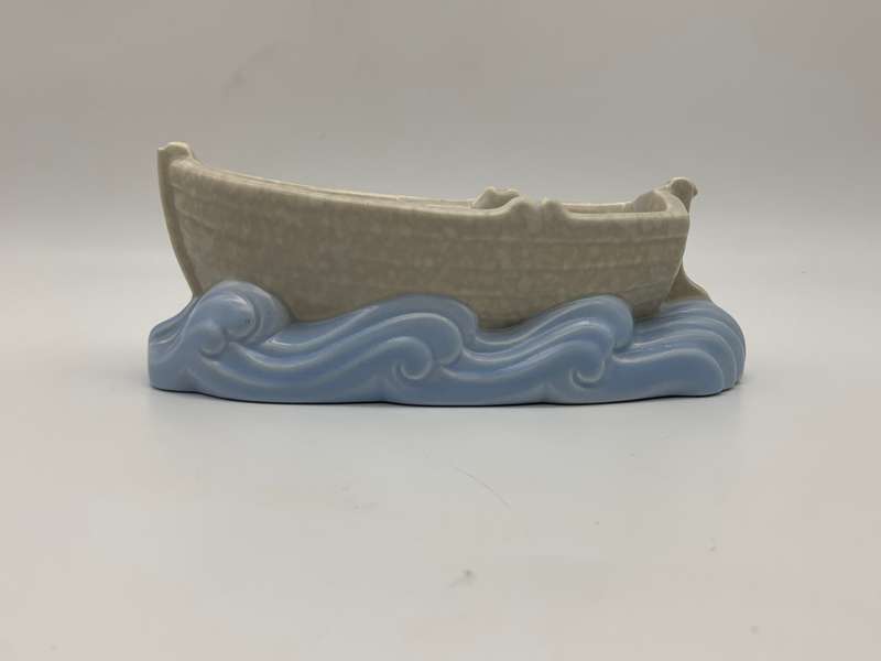 Scarce Vintage `Poole Pottery` Rowing Boat Ashtray