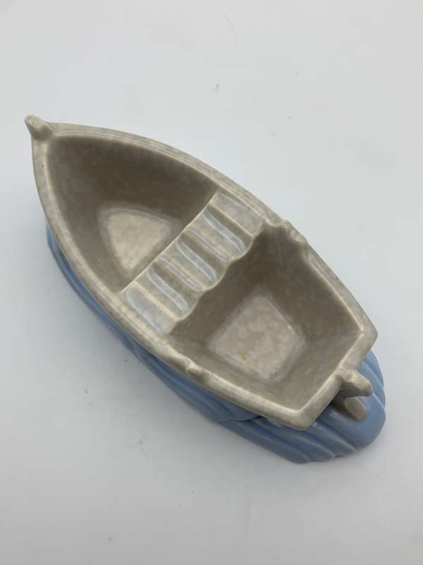 Scarce Vintage `Poole Pottery` Rowing Boat Ashtray