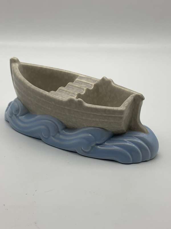 Scarce Vintage `Poole Pottery` Rowing Boat Ashtray