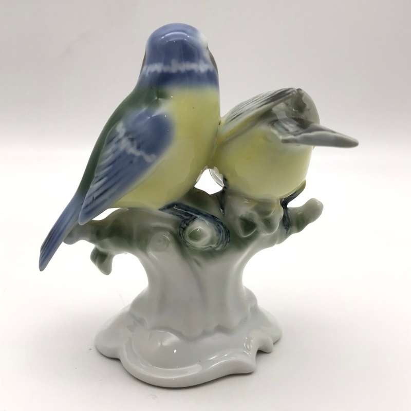 Vintage Collectable German Bird, Crystal Teddy Bear & Bunny Trinket Box