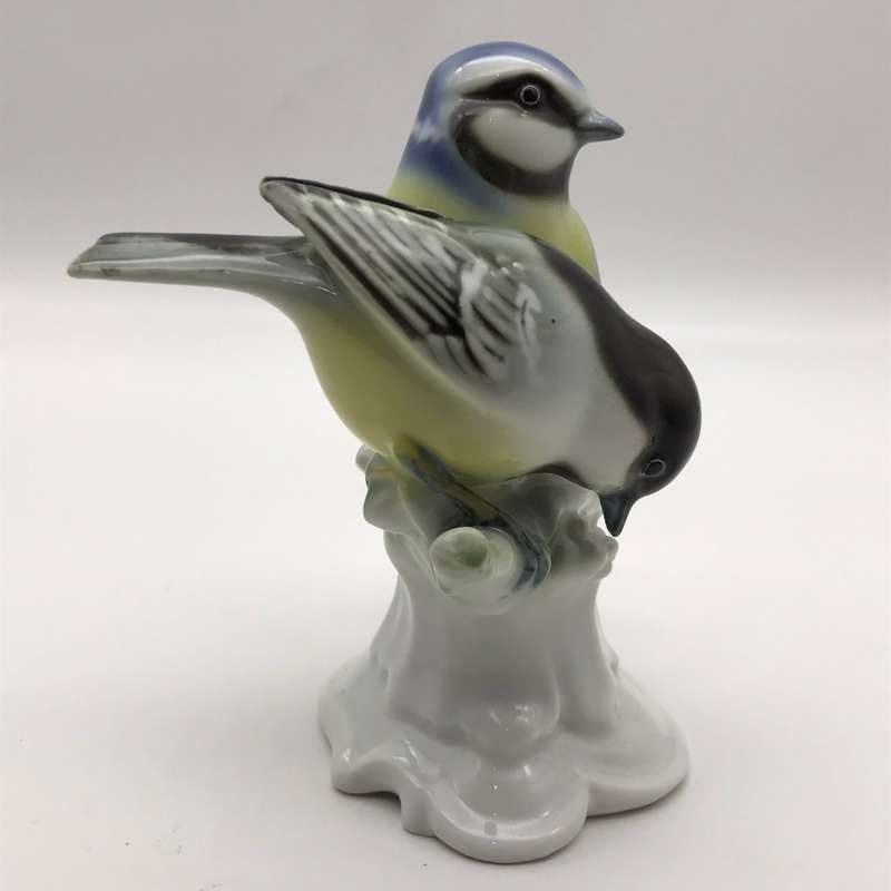 Vintage Collectable German Bird, Crystal Teddy Bear & Bunny Trinket Box