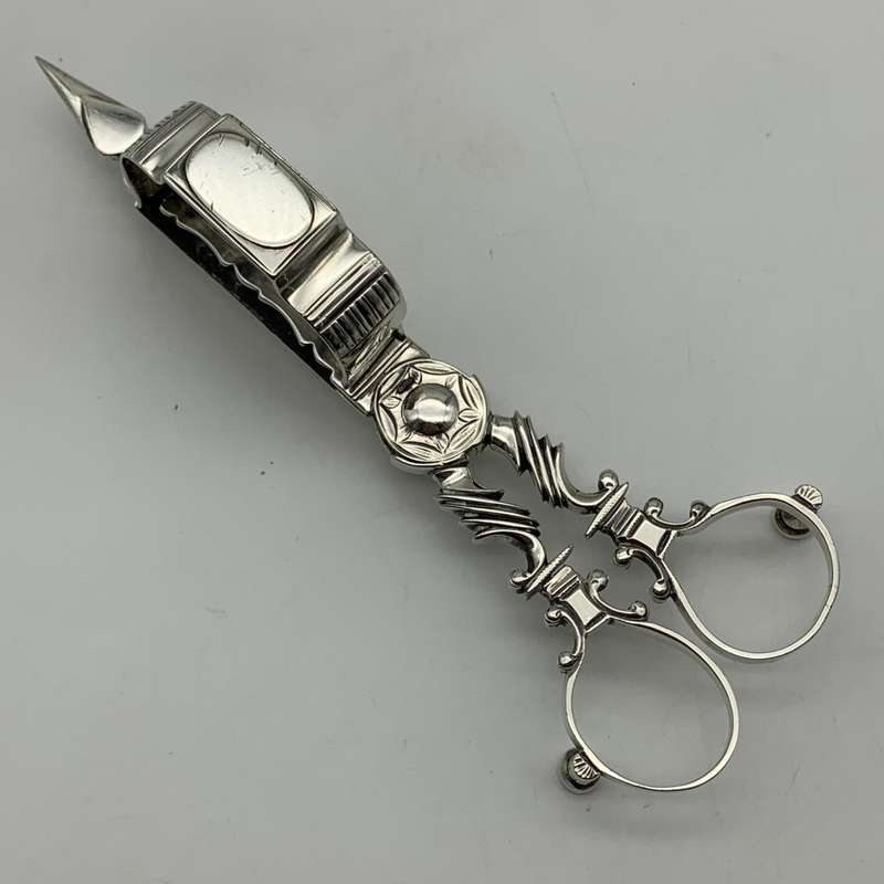 Rare Silver `George III` Candle Wick Trimmer/Snuffer (1762)