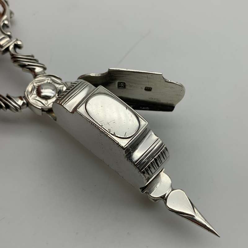 Rare Silver `George III` Candle Wick Trimmer/Snuffer (1762)