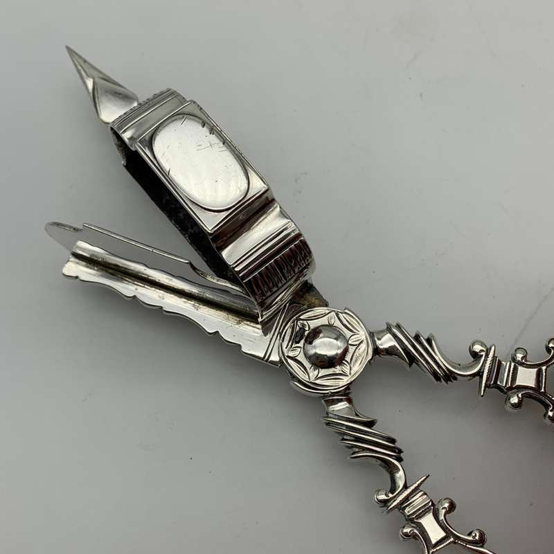 Rare Silver `George III` Candle Wick Trimmer/Snuffer (1762)