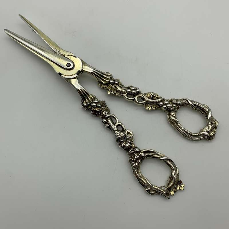 Antique Silver (William IV) Grape Scissors (1835)