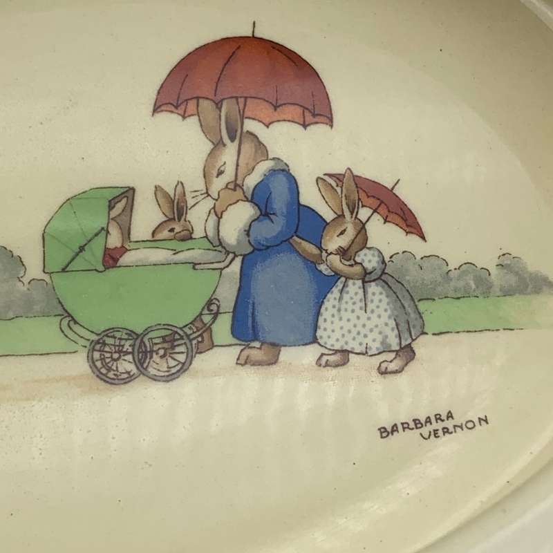 Signed R/Doulton `Bunnykins` Porridge Bowl