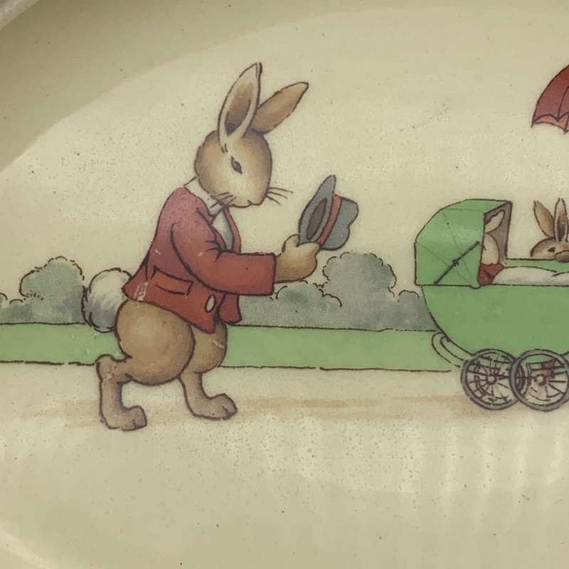 Signed R/Doulton `Bunnykins` Porridge Bowl