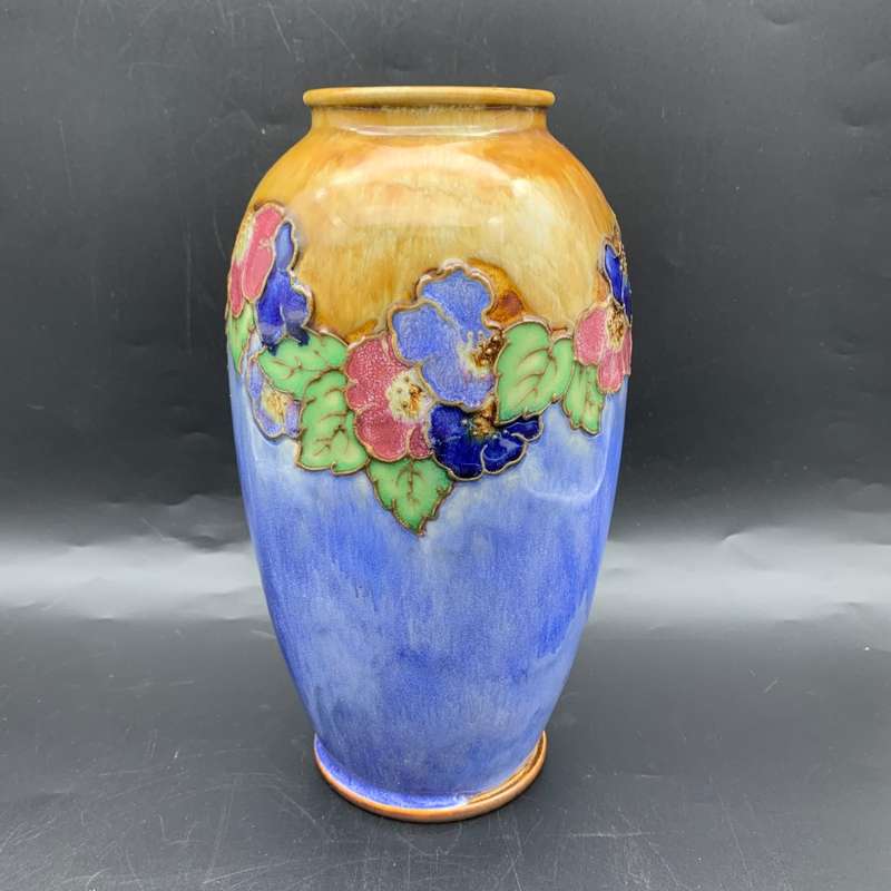 Large 1920`s R/Doulton Stoneware Vase by `Ethel Beard`