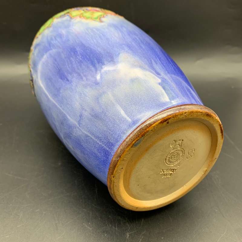 Large 1920`s R/Doulton Stoneware Vase by `Ethel Beard`