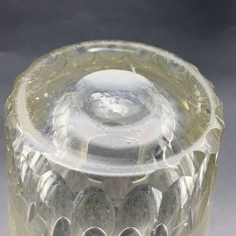 Rare Georgian Engraved Lead Glass Dutch Tumbler (C.1720`s)