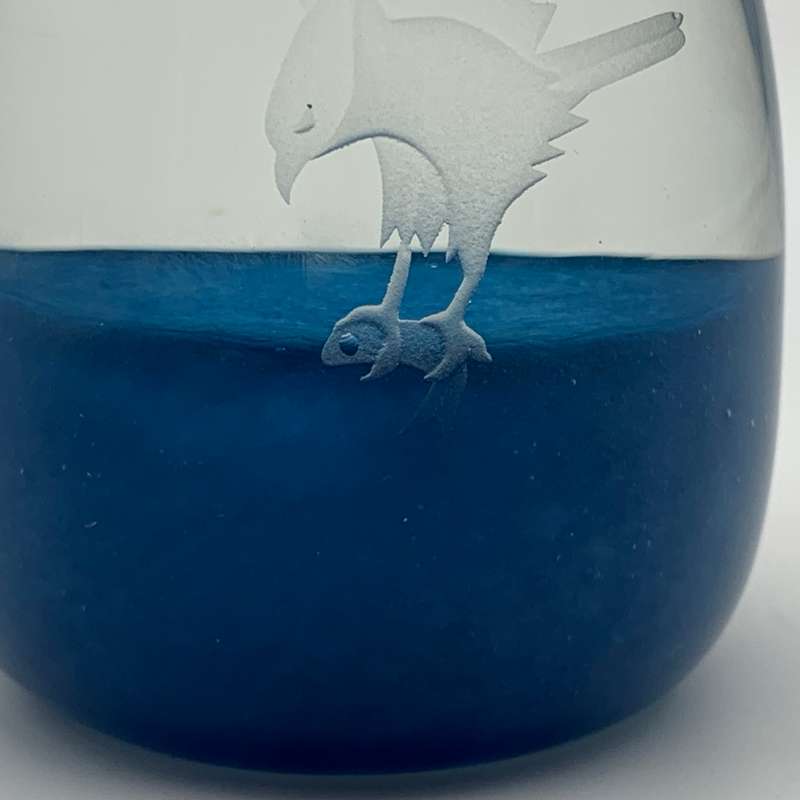 Vintage Caithness `Fish Eagle` Glass Paperweight