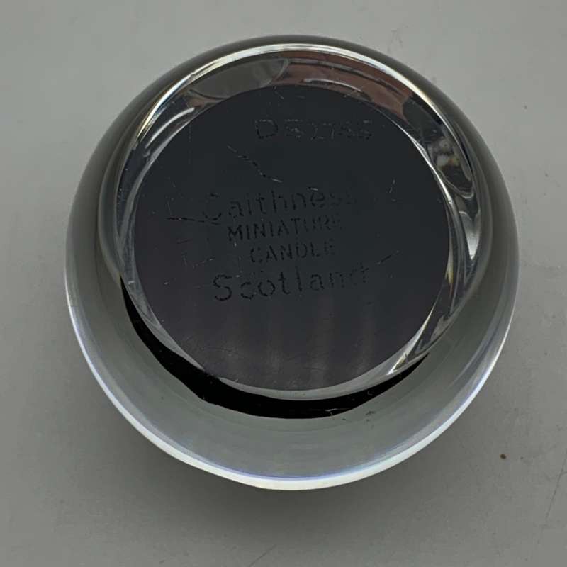 Vintage Caithness `Miniature Candle` Glass Paperweight