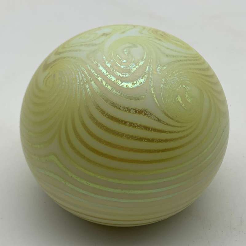 Vintage `Steve Smyers - Northern Star` Glass Paperweight (Signed)